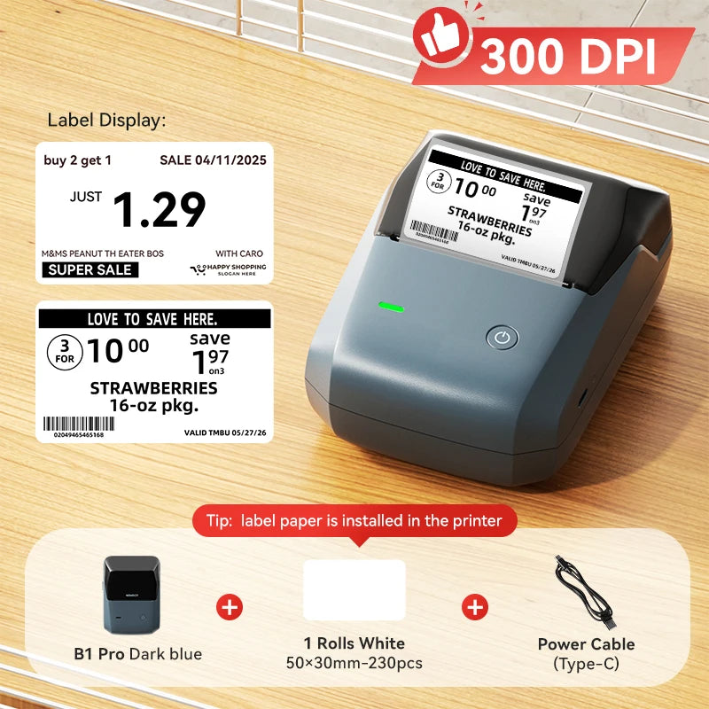 Niimbot B1 - Smart Wireless Label Printer