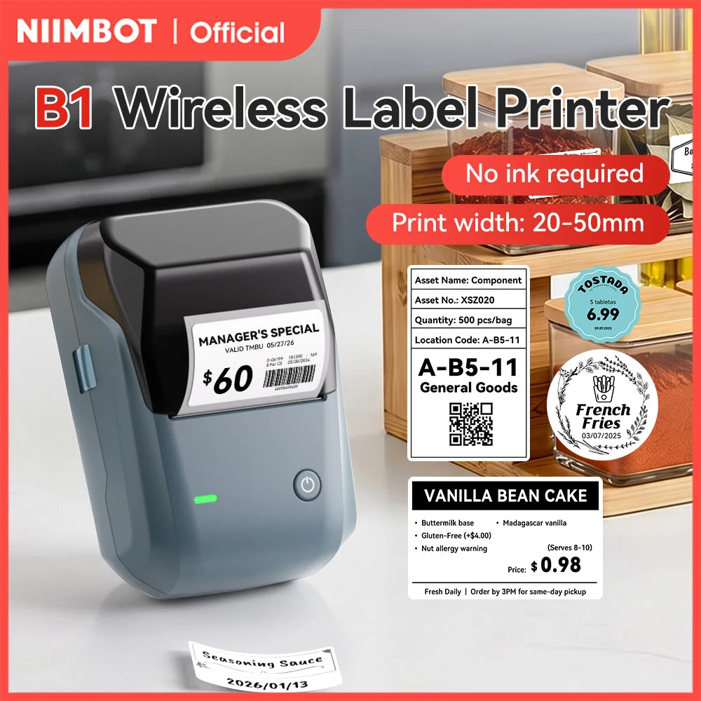 Niimbot B1 - Smart Wireless Label Printer